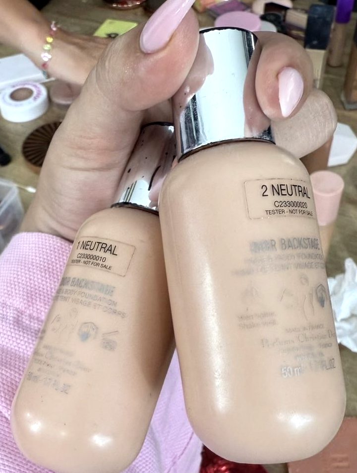Dior Backstage Face & Body Foundation, shade 4,5 Warm, 50ml bottle from the kit