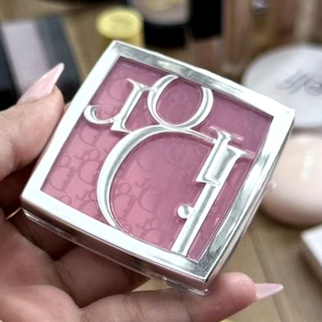 Dior Backstage Rosy Glow blush compact with the CD monogram