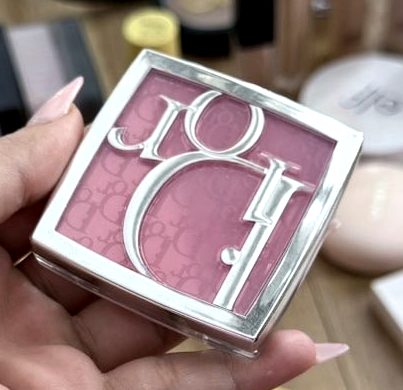 Dior Backstage Rosy Glow blush compact with the CD monogram