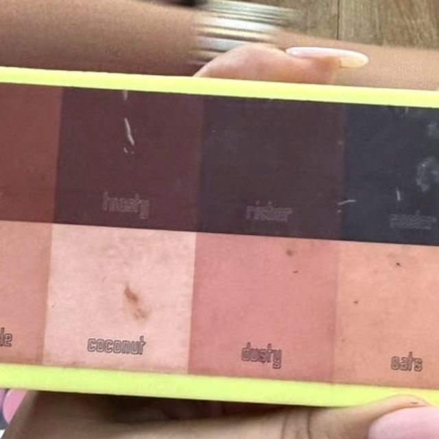Made By Mitchell Colour Case cream paint palette with the shade names visible